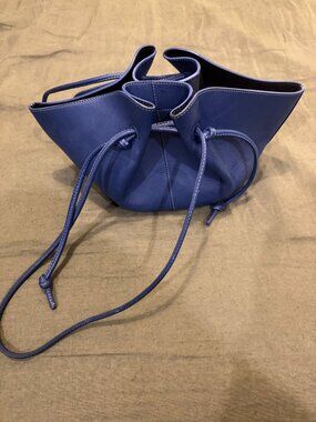Yuzefi Mochi Blue Leather Tote Bag – Older Version Designer Handbag